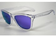 Oakley Frogskins polished clear / Violet iridium